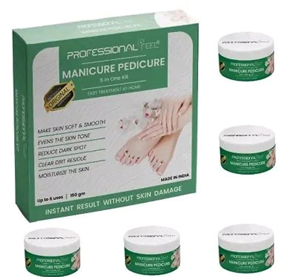 Professional Feel Facialkit 5 in 1, Instant Result Without Skin Damage, All Skin Type, Mens And Women, (150g) - Manicure Kit