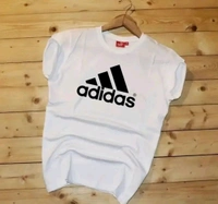 Adidas  Mens Stylish T-Shirt - White, M