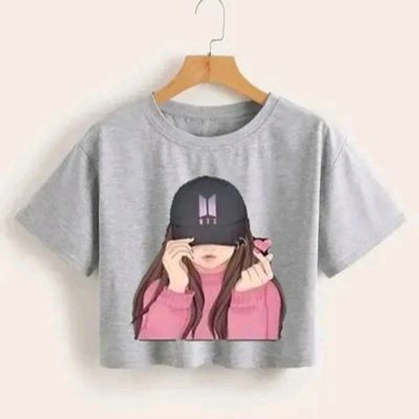 Elegant Multicoloured Cotton Blend Top For Women - Silver, S