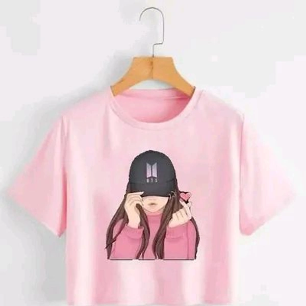 Elegant Multicoloured Cotton Blend Top For Women - Pink Lace, XL