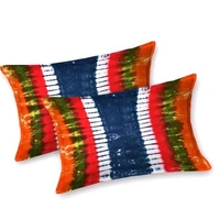 Hand Craft Jaipuri Pure Cotton king size Hand Made Tie And Dye Bedsheet With 2 Stitched Pillow Covers - 90 X 108 Inch