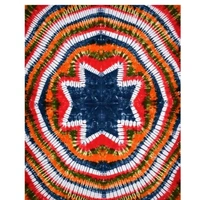 Hand Craft Jaipuri Pure Cotton king size Hand Made Tie And Dye Bedsheet With 2 Stitched Pillow Covers - 90 X 108 Inch