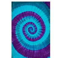 Hand Craft Jaipuri Pure Cotton Hand Made Tie And Dye 100% Fast Colour Single Bedsheet With 1 Pillow Cover - 60 X 90 Inch