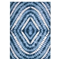 Hand Craft Tie And Dye Pure Cotton 100% Fast Color Single Bedsheet with 1 Pillow Cover - 60 X 90 Inch