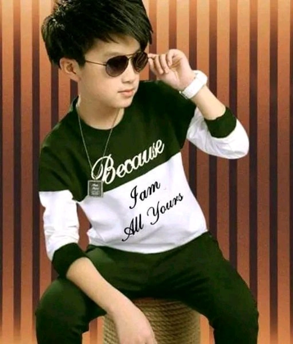 Trendy kids Round neck tshirt  - Red, 28