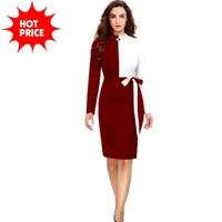 ZELZIS Woman's Bodycon Dress - Navy Blue, XS