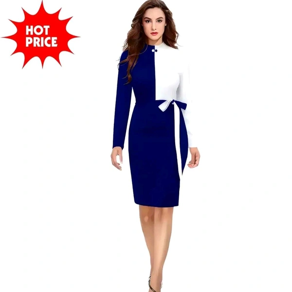 ZELZIS Woman's Bodycon Dress - Black, L