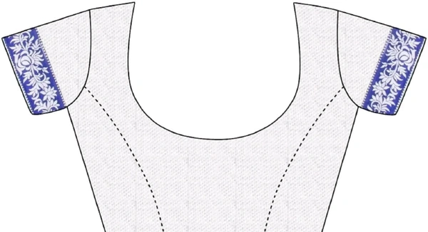 Velvet Self Pattern Sarees For Women - Blue