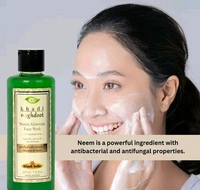 Meghdoot  MEGHDOOT Ayurvedic Neem Aloevera Face Wash 210ML with Pack of 2
