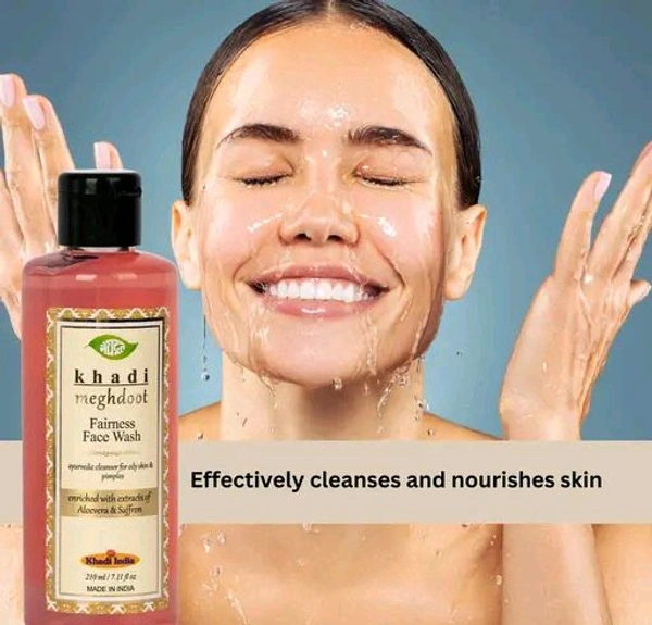 Meghdoot  MEGHDOOT Ayurvedic Fairness Face Wash 210ML with Pack of 2