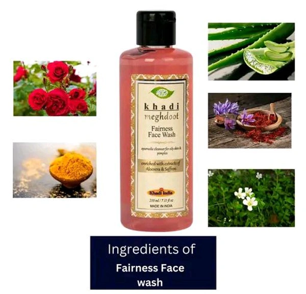 Meghdoot  MEGHDOOT Ayurvedic Fairness Face Wash 210ML with Pack of 2