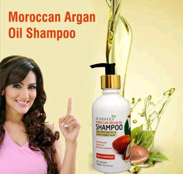 Meghdoot Moraccon Argan OIL Shampoo 300ml (Pack of 1) - 300ml