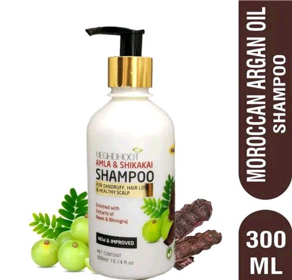 Meghdoot Amla & Shikakai Shampoo 300ML (PACK OF 1)  - 300 ML