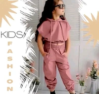 Fancy Kid's Clothing Set Peach - Peach, 11-12 yr