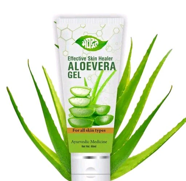Meghdoot  MEGHDOOT HERBAL Aloevera Gel 60ML PACK OF 06 Professional Aloevera gel 