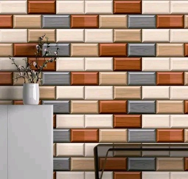 BDM Wallpaper Decorative Wall Sticker Peel & Stick Wall Paper for Shop Home & Office (40 x 210 CM) 3d Brick Wallpaper  