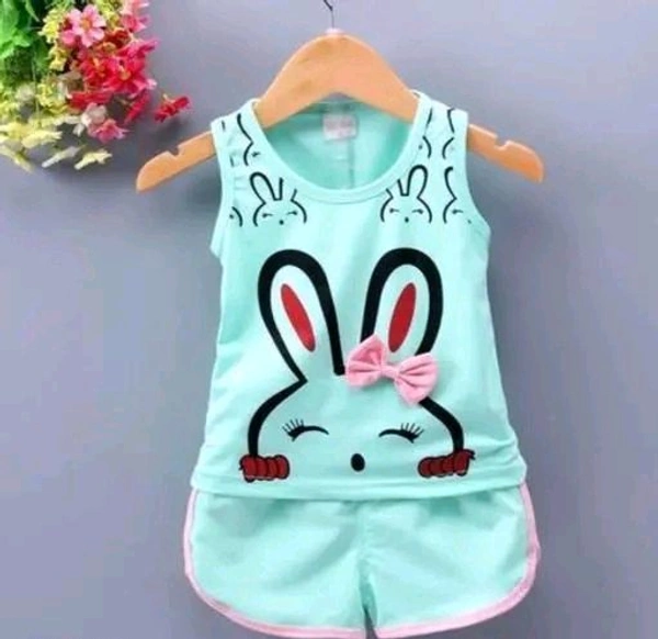 Girls clothing set, kids dress summer, baby girl cotton set, top and hot pant kids, baby cotton clothes - 18-24 Months