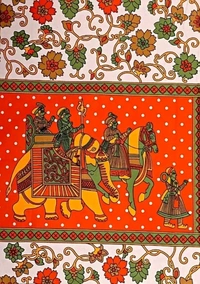 Elegant Cotton Printed Double Bedsheet With Pillow Covers *Pack Of 1 Double Bedsheet With 2 Pillow Covers - Web Orange