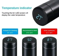 LED Temperature Water Bottle display LED indicator water bottle hot & cool 500 ml Flask pack of 1 - 500 ML