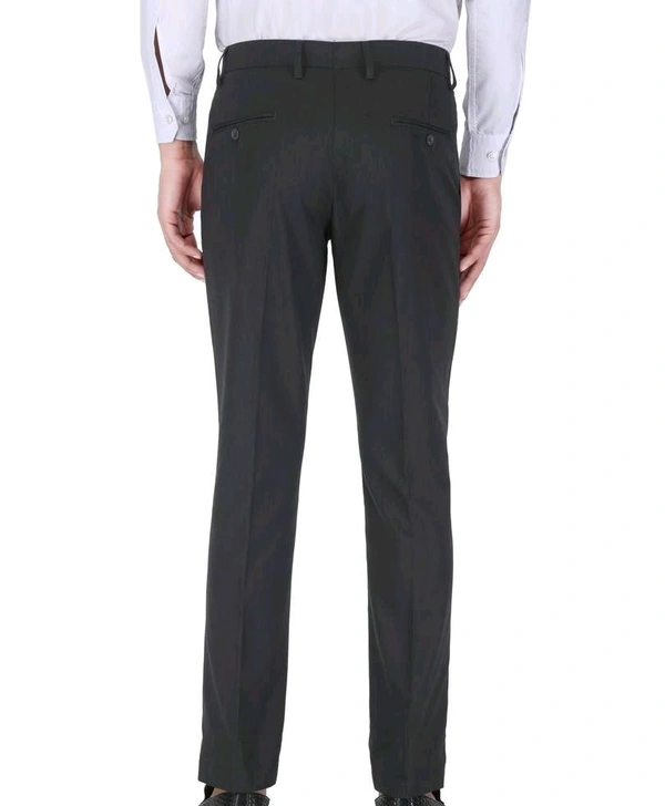 Polyester Mid Rise Formal Trousers For Men - Dove Gray, 40