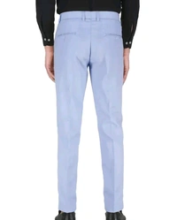 Polyester Mid Rise Formal Trousers for men - Blue, 28