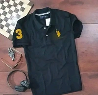 USPA Polycotton Polos For Men - M, White