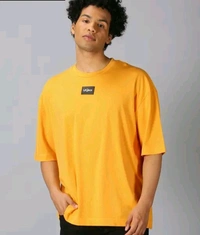 UrGear Men's Printed Round T-shirts - Yellow, XXL