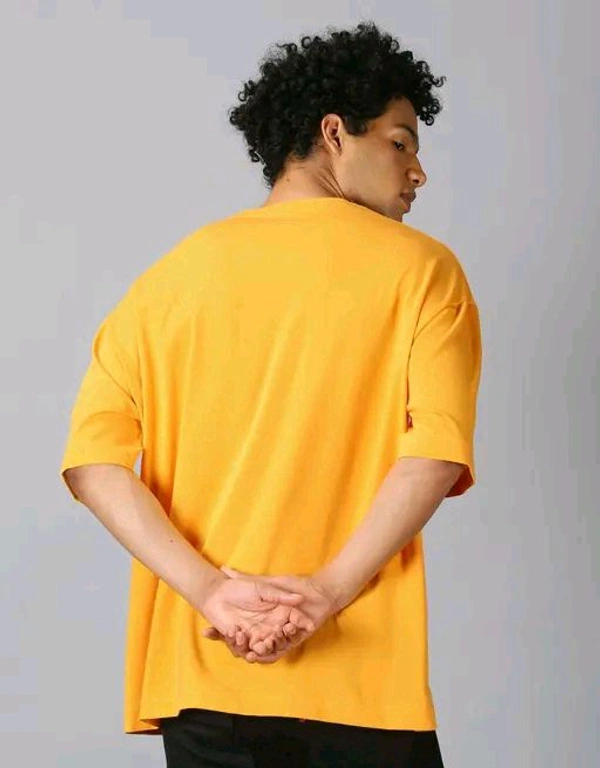 UrGear Men's Printed Round T-shirts - Yellow, XXL