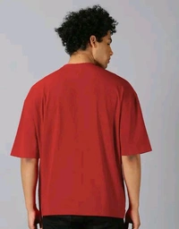 UrGear Men's Printed Round Tshirts - Red, M