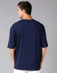 UrGear Men's Printed Round Tshirts - Navy Blue, XL