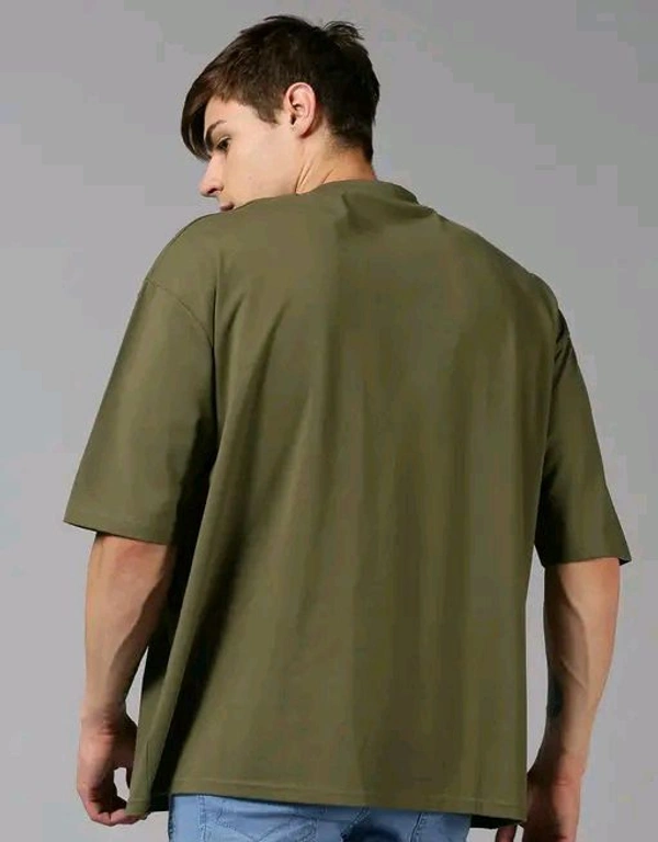 UrGear Men's Printed Round Tshirts - Olive, M