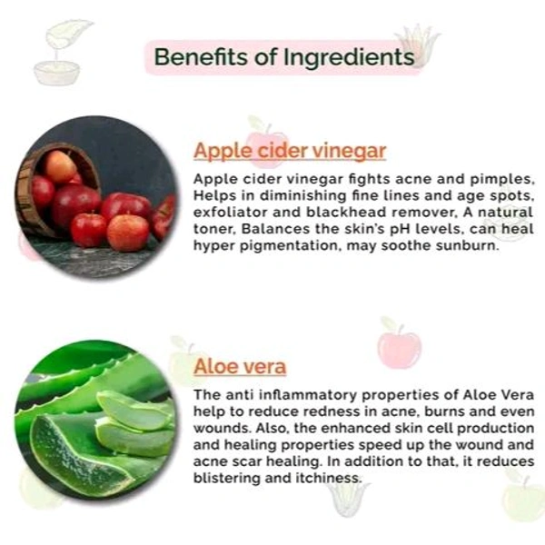 Dr. Alies Professional Apple Cider Vinegar , Purifies & Balances Skin Oils - Prevents Acne For Men & Women (SLS & Paraben Free) Face Wash