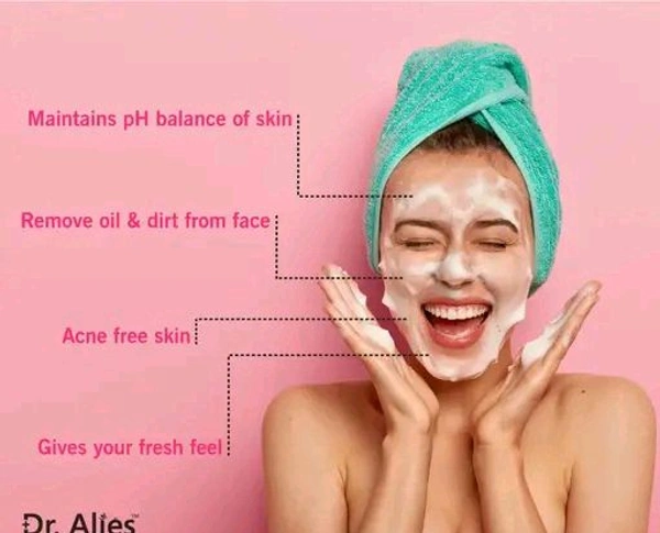 Dr. Alies Professional Apple Cider Vinegar , Purifies & Balances Skin Oils - Prevents Acne For Men & Women (SLS & Paraben Free) Face Wash