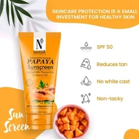 Nutriglow NutriGlow NATURAL'S Advanced Pro formula Papaya Sunscreen Spf 50, No White Cast, All Skin types, 100 gm