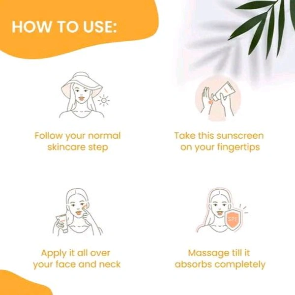 Nutriglow NutriGlow NATURAL'S Advanced Pro formula Papaya Sunscreen Spf 50, No White Cast, All Skin types, 100 gm