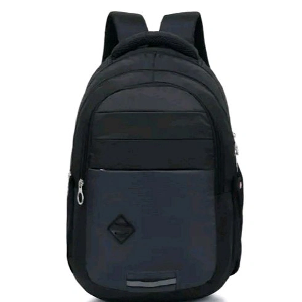 Bagwala Backpack Durable Backpack Casual Large-Capacity Male Travel Junior High School India Version Female Student Trendy Bags - Black