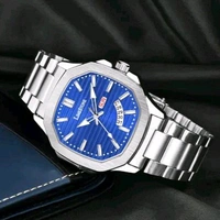 Lime Stone LIMESTONE OTUS 3D Dial The Vintage Day and Date Functioning Boys Quartz Analog Watch - Blue