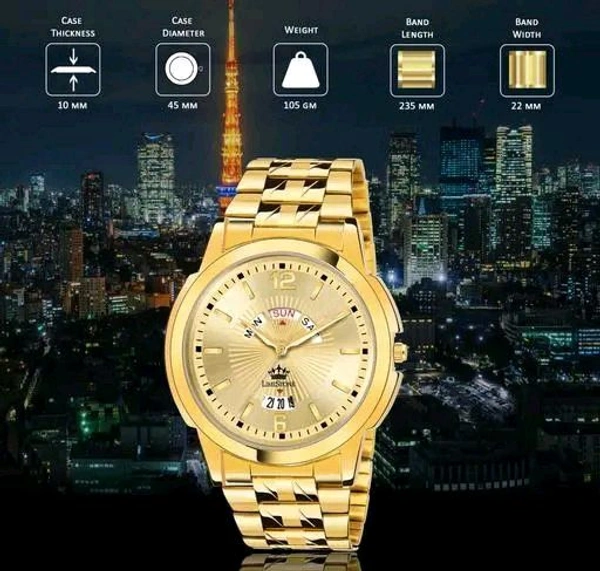 Lime Stone LIMESTONE Stylish Men's Watch - Gold