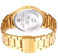 Britex BRITEX Smart Original Gold Plated Chain Quartz Watch For Men/Boys - Gold