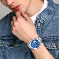 Lime Stone LIMESTONE Colorful Men Blue Metal Analog Watch