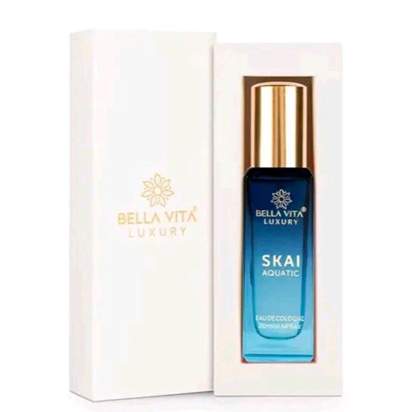 Bella Vita Organic SKAI AQUATIC Unisex Cologne Perfume For Men & Women with Musky & Fresh Fragrance 20 ML Unisex Perfumes