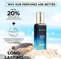 Bella Vita Organic SKAI AQUATIC Unisex Cologne Perfume For Men & Women with Musky & Fresh Fragrance 20 ML Unisex Perfumes