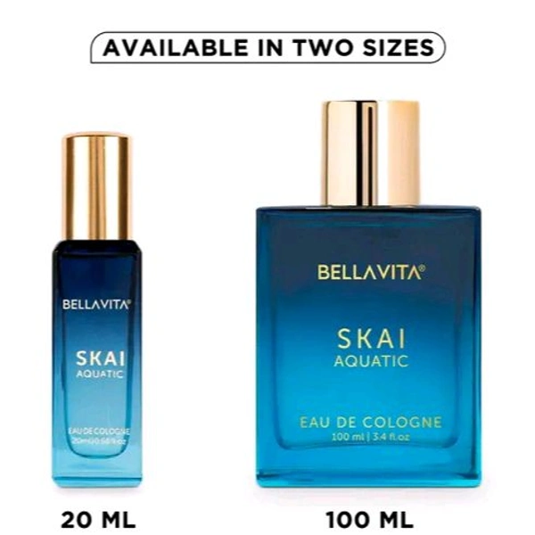 Bella Vita Organic SKAI AQUATIC Unisex Cologne Perfume For Men & Women with Musky & Fresh Fragrance 20 ML Unisex Perfumes
