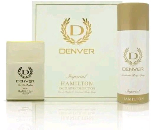 Denver  DENVER Imperial Gift Set Perfume 60 ML+ 165 ML Deodorant Spray - For Men (225 ml, Pack of 2) 