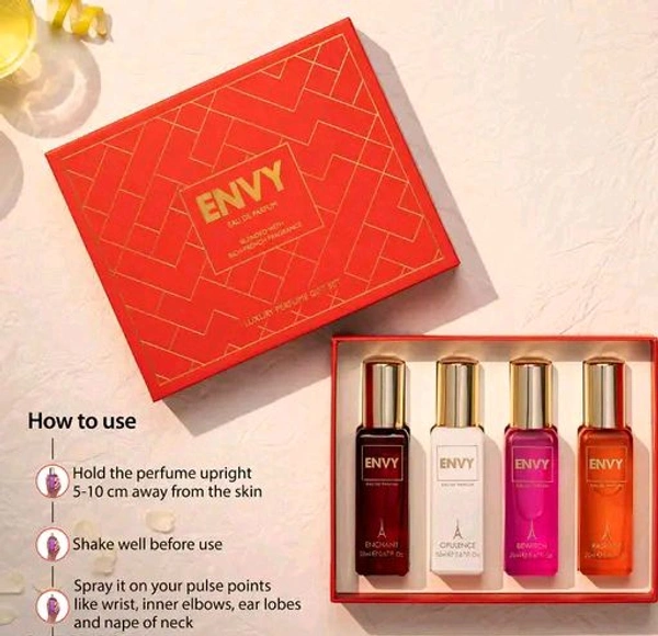 Envy ENVY Red Luxury Perfume Gift Set (20 ml x 4)