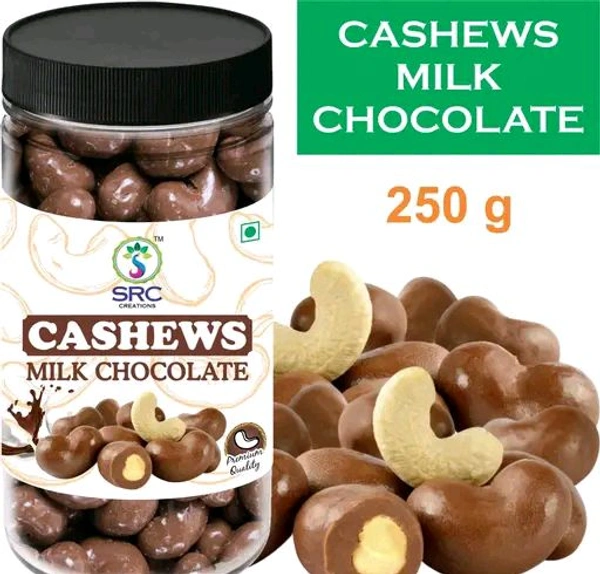SRC Creations Cashews/Almond Milk Chocolate 250g  - Cashew