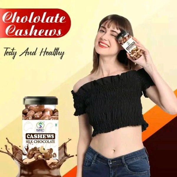 SRC Creations Cashews/Almond Milk Chocolate 250g  - Cashew
