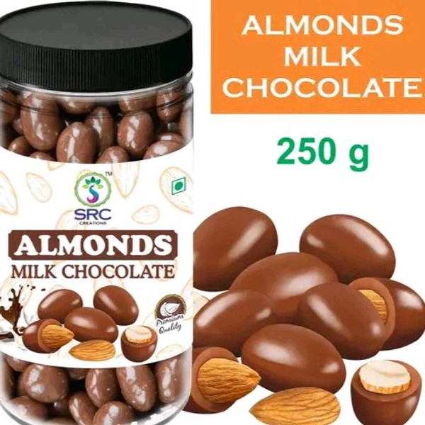 SRC Creations Cashews/Almond Milk Chocolate 250g  - Almond
