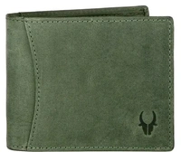 Trendy WildHorn Green RFID Protected 100% Genuine Leather Wallet for Men? - Green