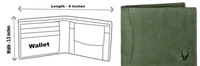 Trendy WildHorn Green RFID Protected 100% Genuine Leather Wallet for Men? - Green